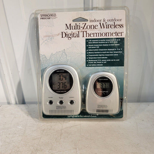 Springfield Multi-Zone Wireless Digital Thermometer Indoor & Outdoor 91049-1