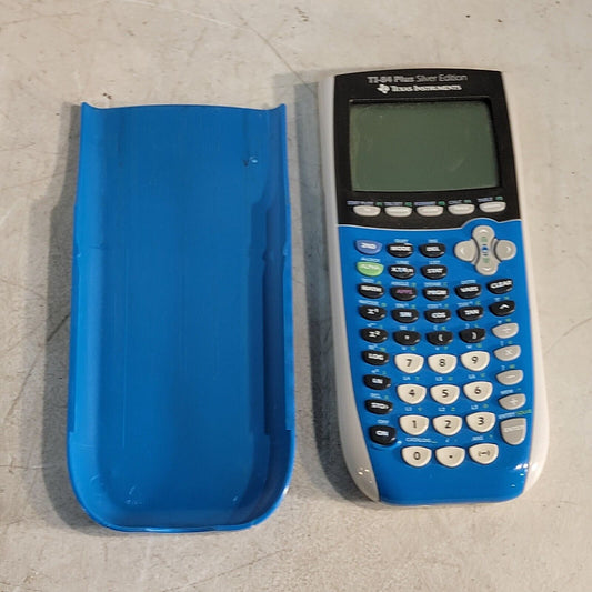 Texas Instruments TI83 Plus Silver Edition Graphing Calculator Blue Accent