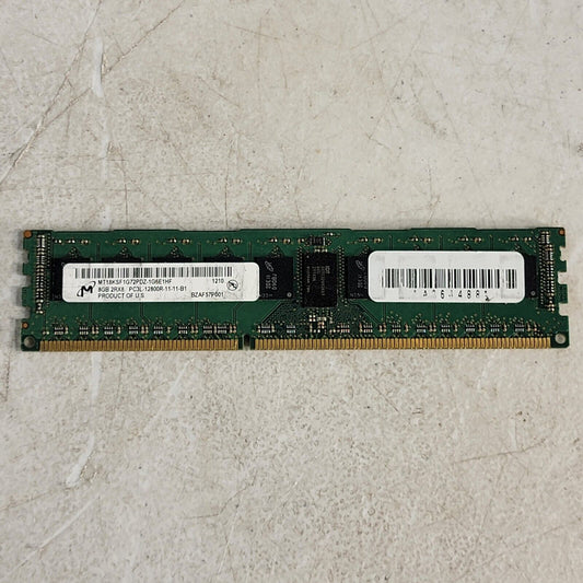 Micron 8GB 2RX8 PC3L-12800R-11-13-B1 Server Memory MT18KSF1G72PDZ-1G6E1HF