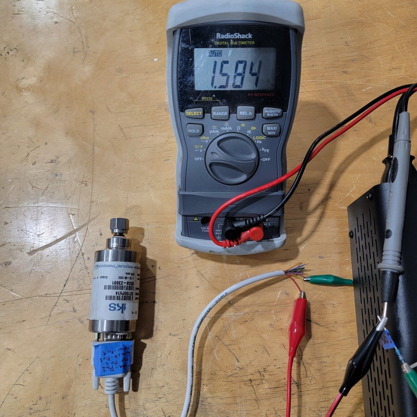 TESTED- MKS 850B-23691 Baratron Pressure Transducer 200 psia 4-20mA