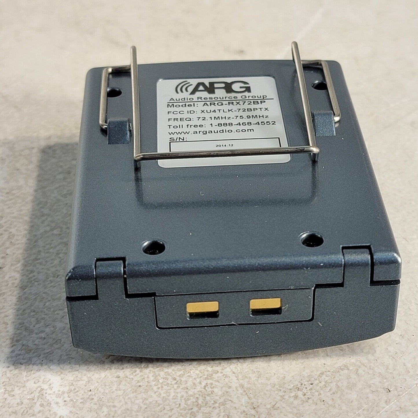 Audio Resource Group ARG-RX72BP Receiver 72MHz Wireless Multi-Channel FM 17-Ch