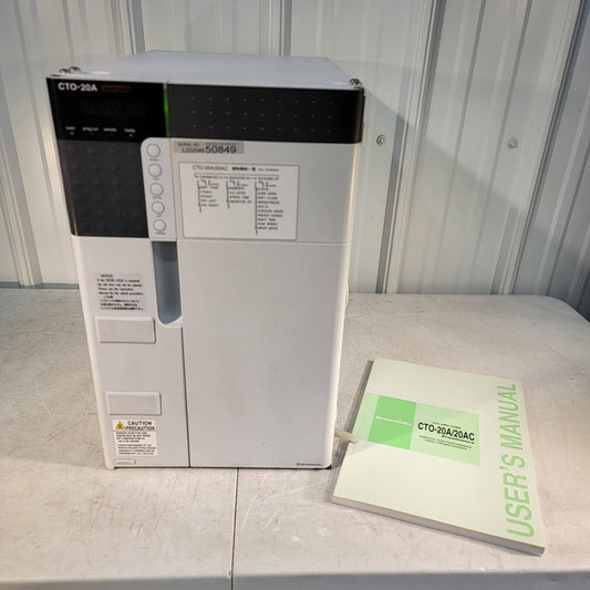 Shimadzu CTO-20A Prominence Column Oven HPLC 228-45009-32 Tested w/ Manual
