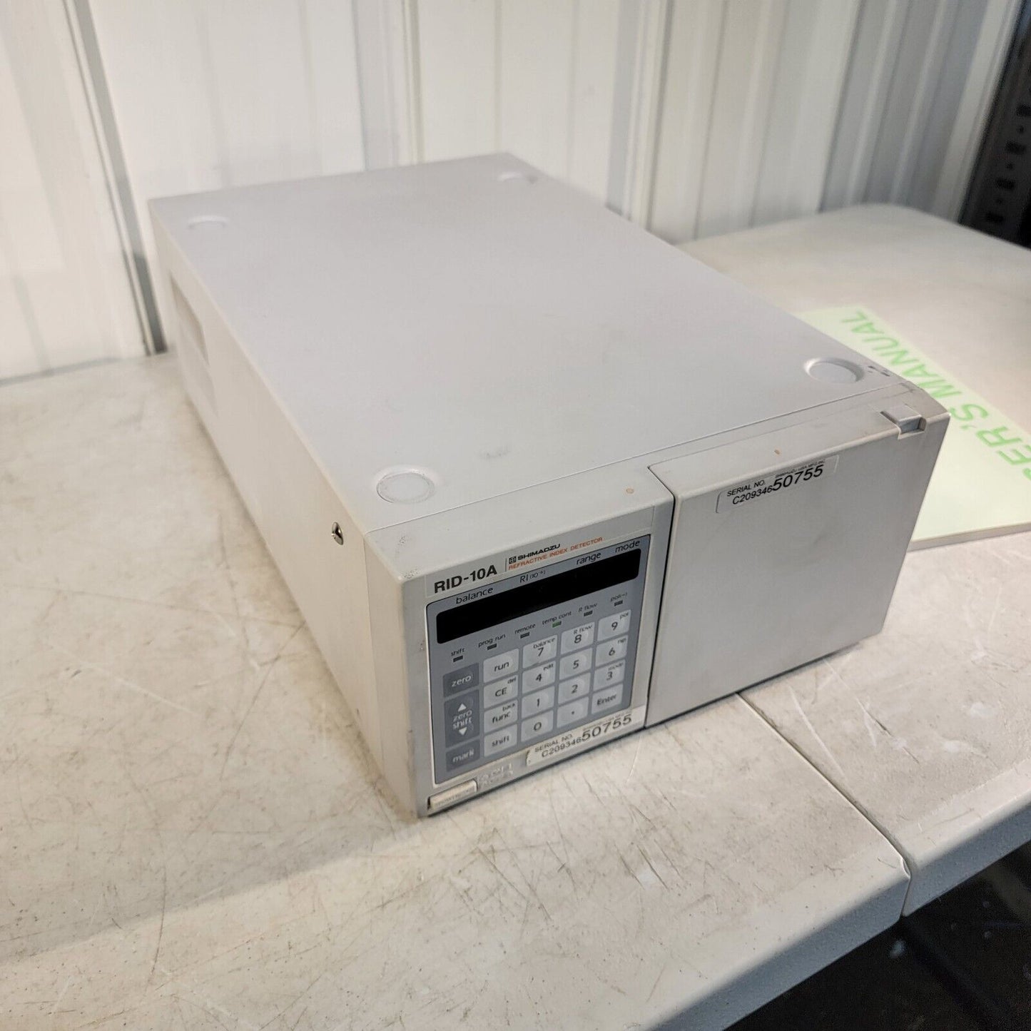 Shimadzu RID-10A Refractive Index Detector 228-45095-32 w/ Manual