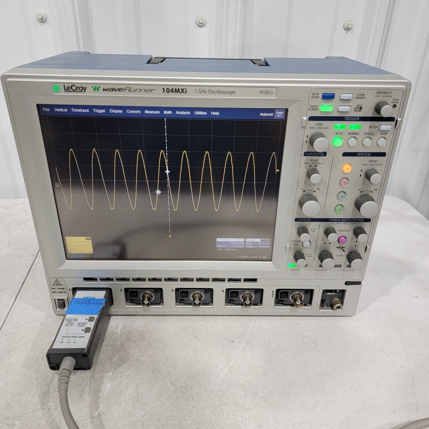 READ DESCRIPTION- LeCroy WaveRunner 104MXi 1GHz Oscilloscope 10 GS/s HDTV XMAP