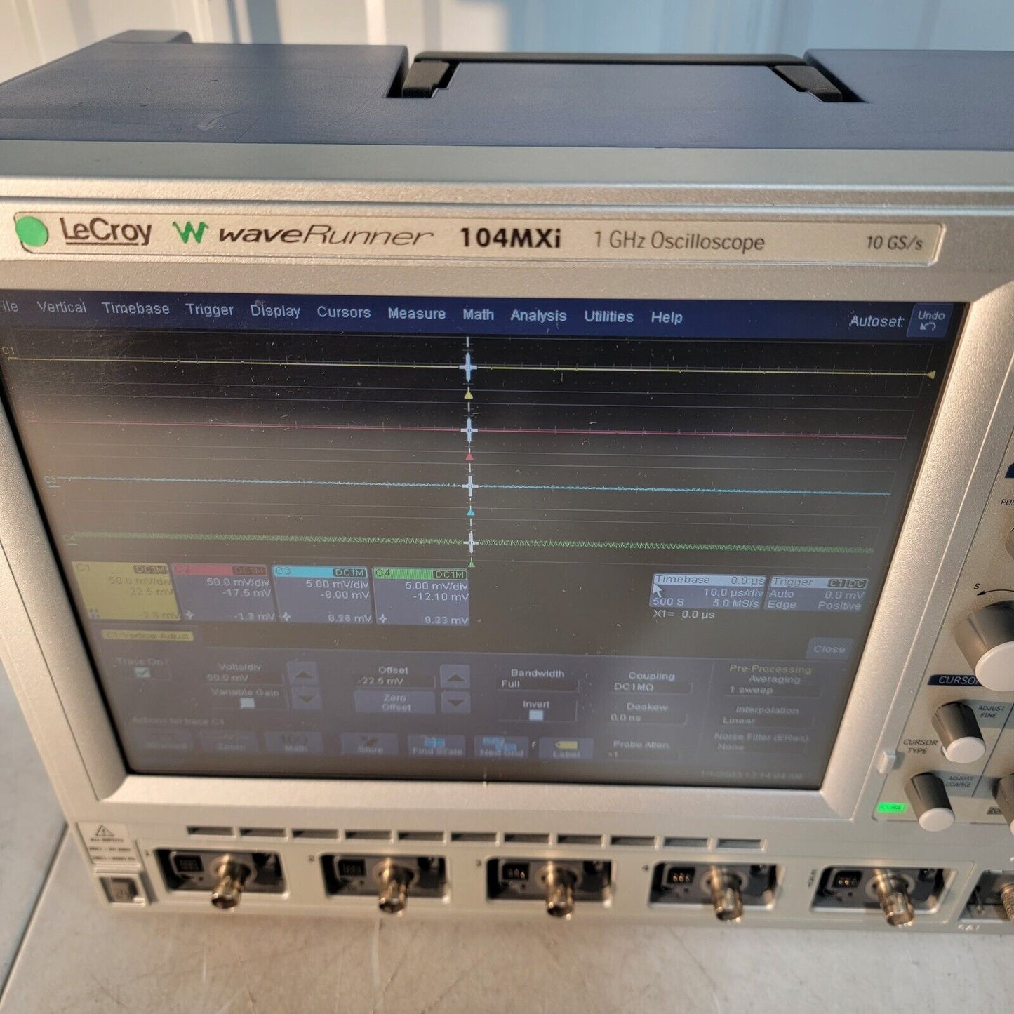 READ DESCRIPTION- LeCroy WaveRunner 104MXi 1GHz Oscilloscope 10 GS/s HDTV XMAP