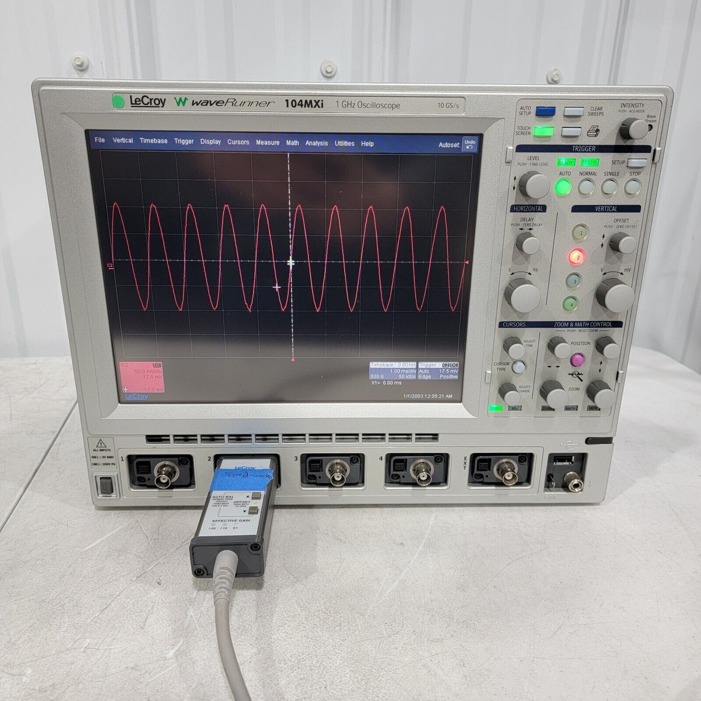 READ DESCRIPTION- LeCroy WaveRunner 104MXi 1GHz Oscilloscope 10 GS/s HDTV XMAP