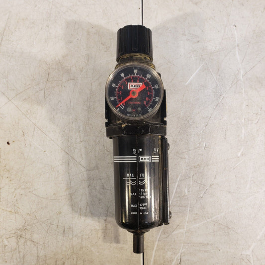 ARO P29241-61 Pneumatic Filter Regulator 1/4" NPT 175PSI Max w/ 160PSI Gauge