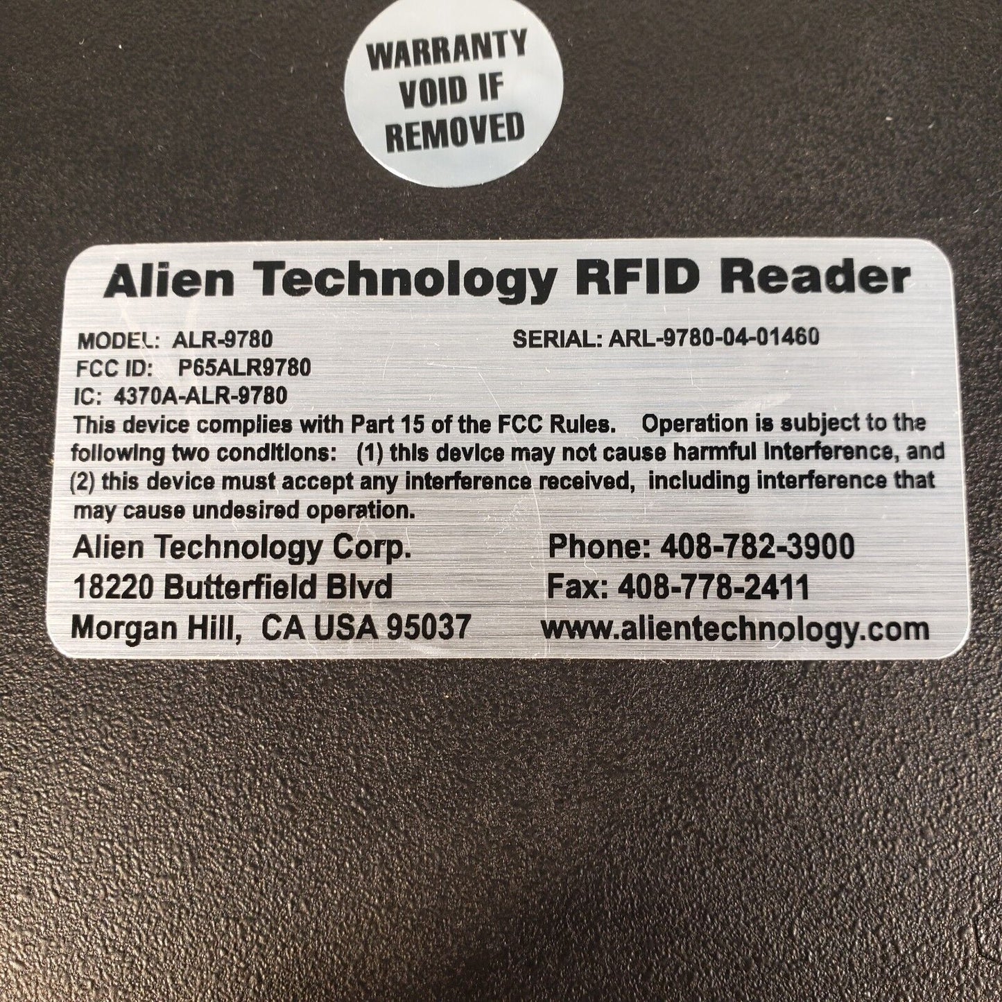 Alien Technology ALR-9780 4 Port, High Performance RFID UHF Reader
