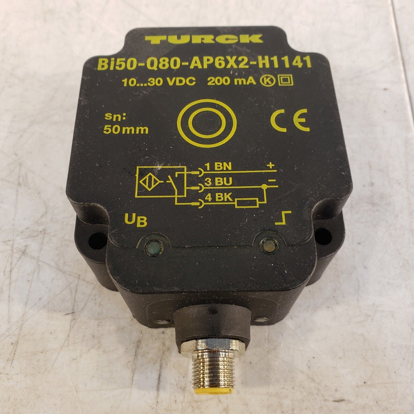 Turck UPROX BI50U-Q80-AP6X2-H1141,  10-30 VDC, 200 mA, Proximity Sensor