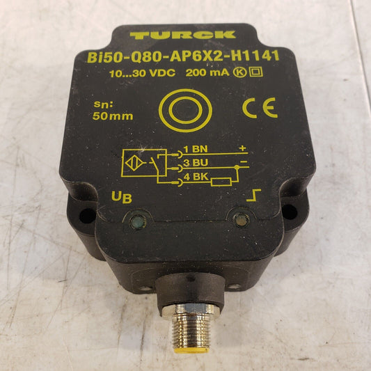 Turck UPROX BI50U-Q80-AP6X2-H1141,  10-30 VDC, 200 mA, Proximity Sensor