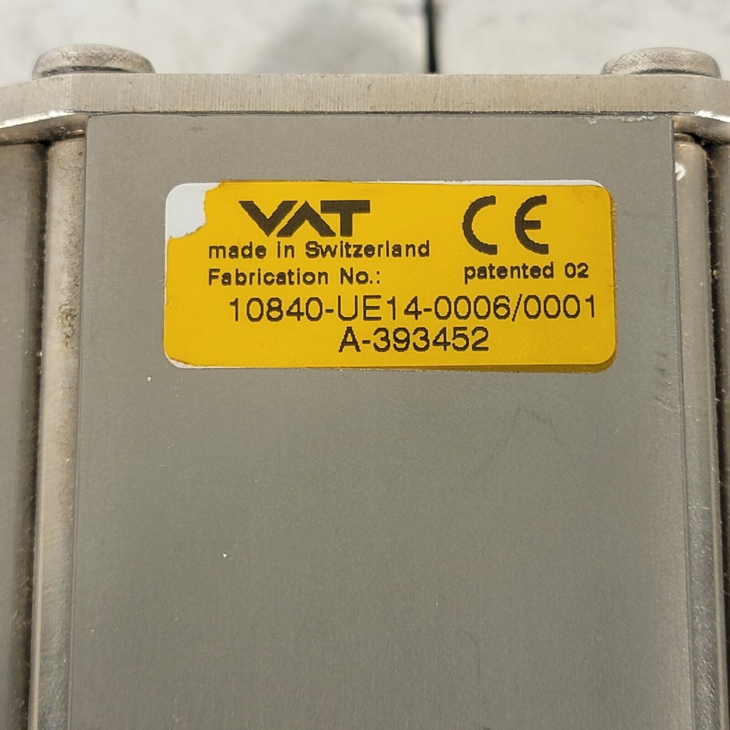 VAT Gate Valve DN100CF 6" OD Conflat Flange Pneumatic Valve High Vacuum UHV SS