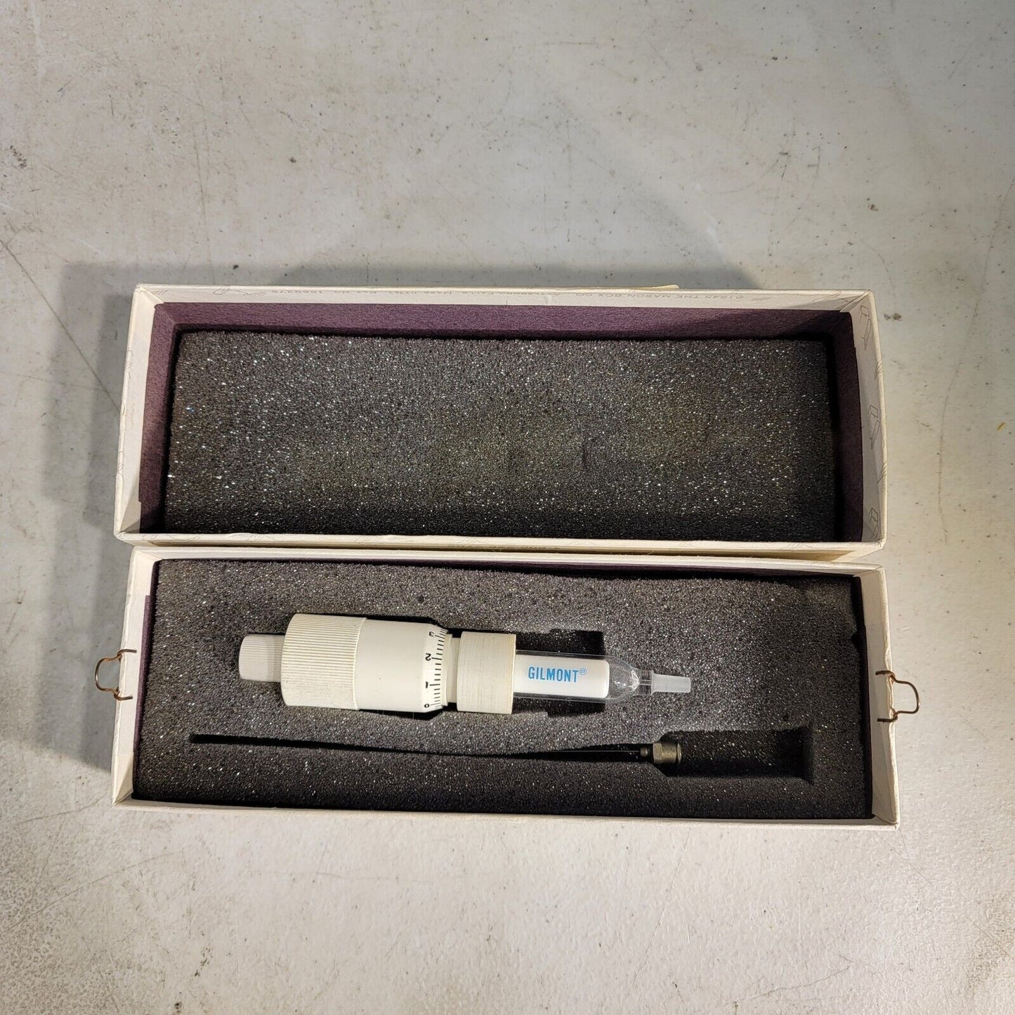 Gilmont Instruments Micrometer Syringe 2.0 mL 0.002 mL Divisions GS-1200