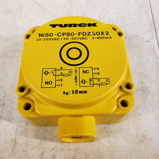 Turck Ni50-CP80-FZ30X2 Proximity Switch, 20-250VAC 20-320VDC 3-400mA