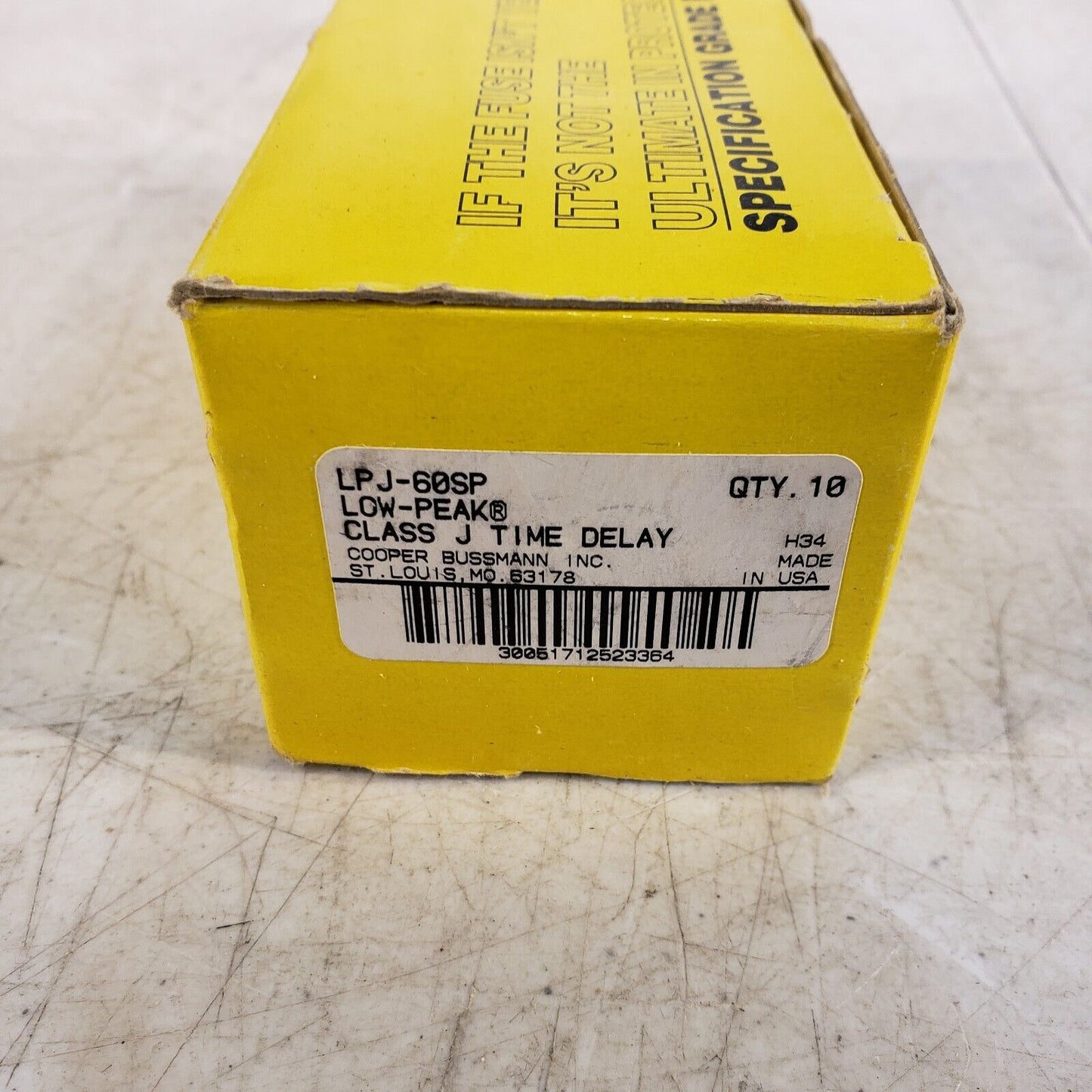 1PC Bussmann LPJ-60SP (LPJ60SP) Fuse 60A 600V Time Delay Class J Dual Element