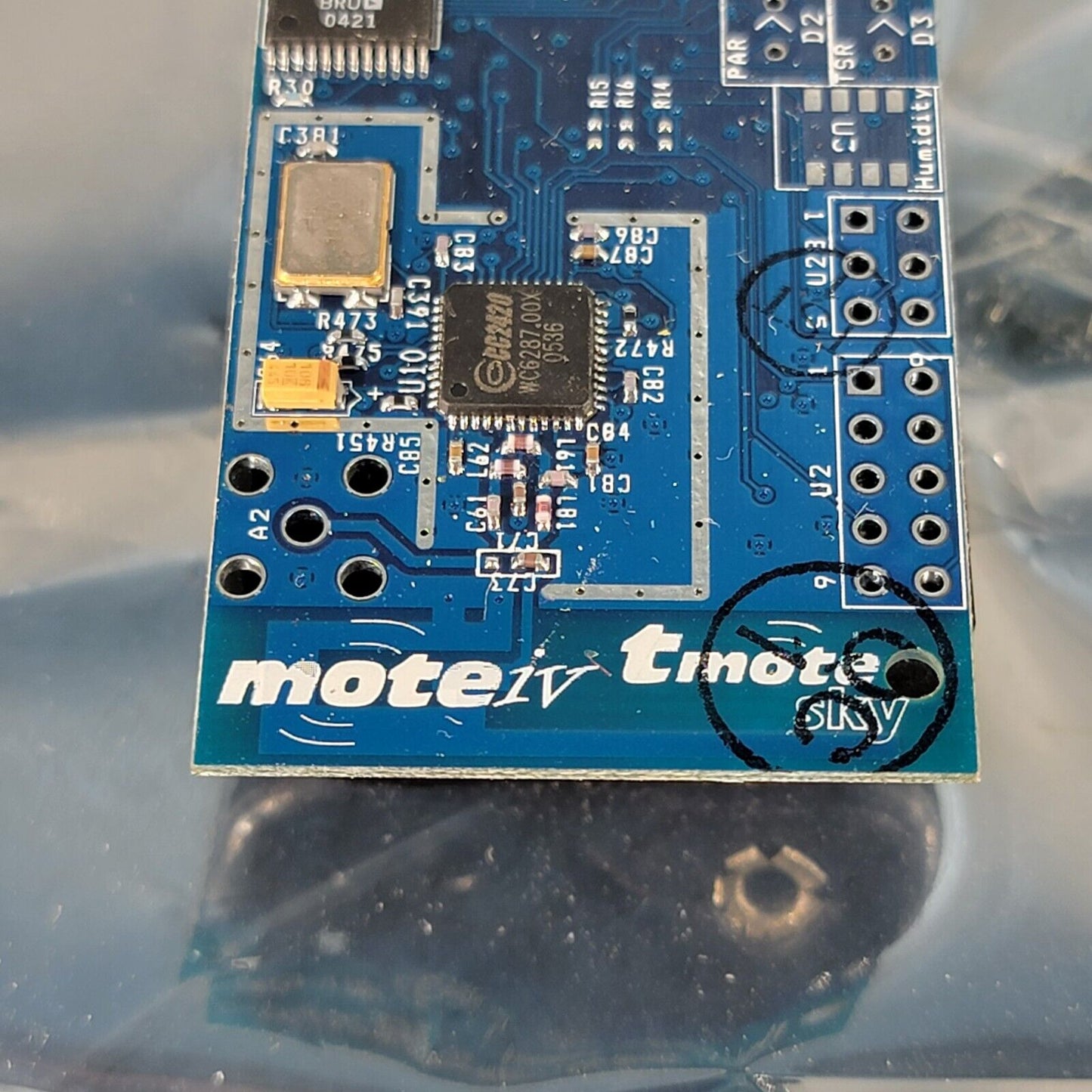 Moteiv tMote Sky USB Berkeley UC H014-4701 w/ Battery Pack