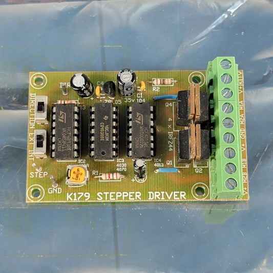Unipolar Stepper Motor Driver Kit 60V 49A real power MOSFETS, no SMD chips K179