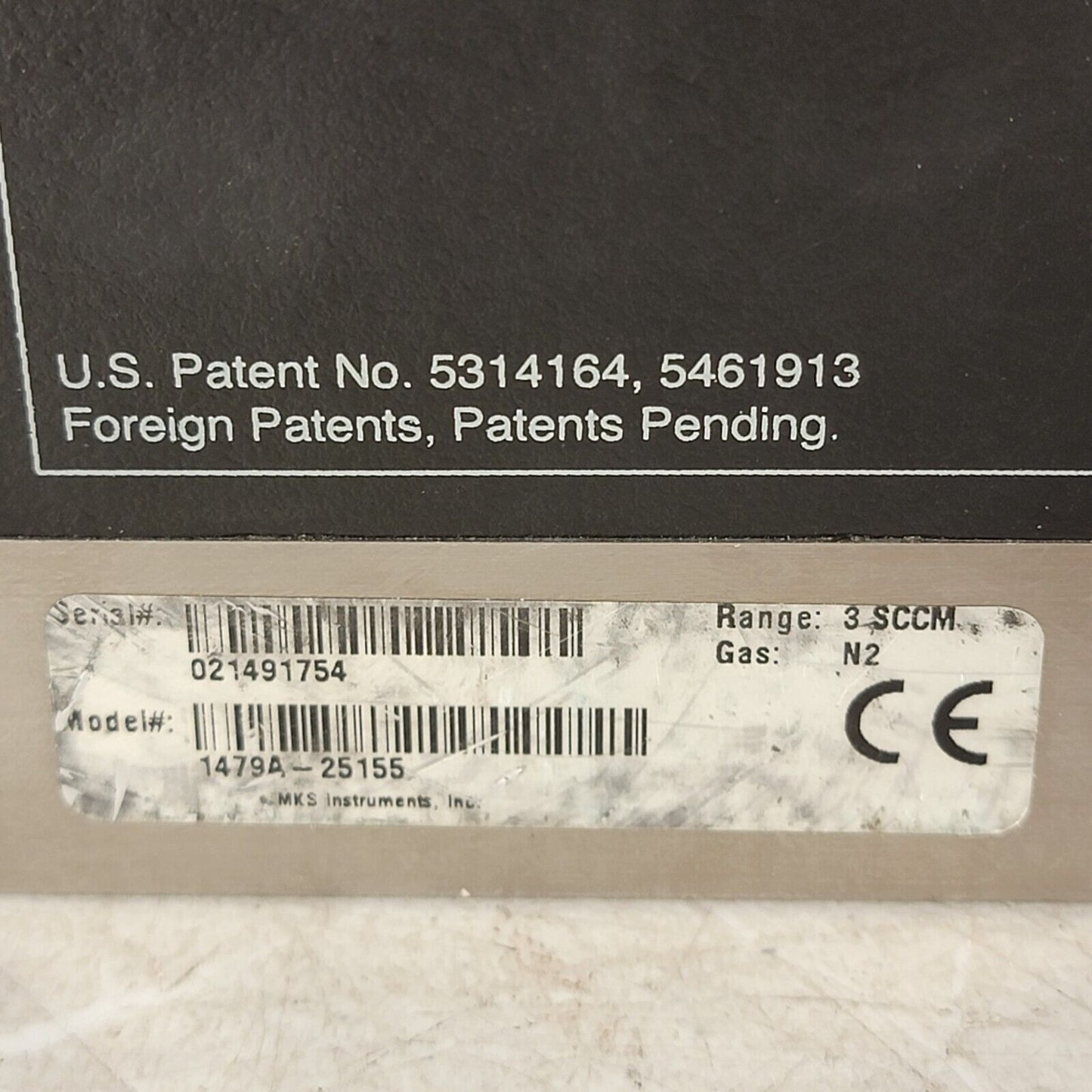 MKS 3 SCCM N2 MFC Mass-Flo Controller 1479A-25155 1/4" Swagelok Tested Works