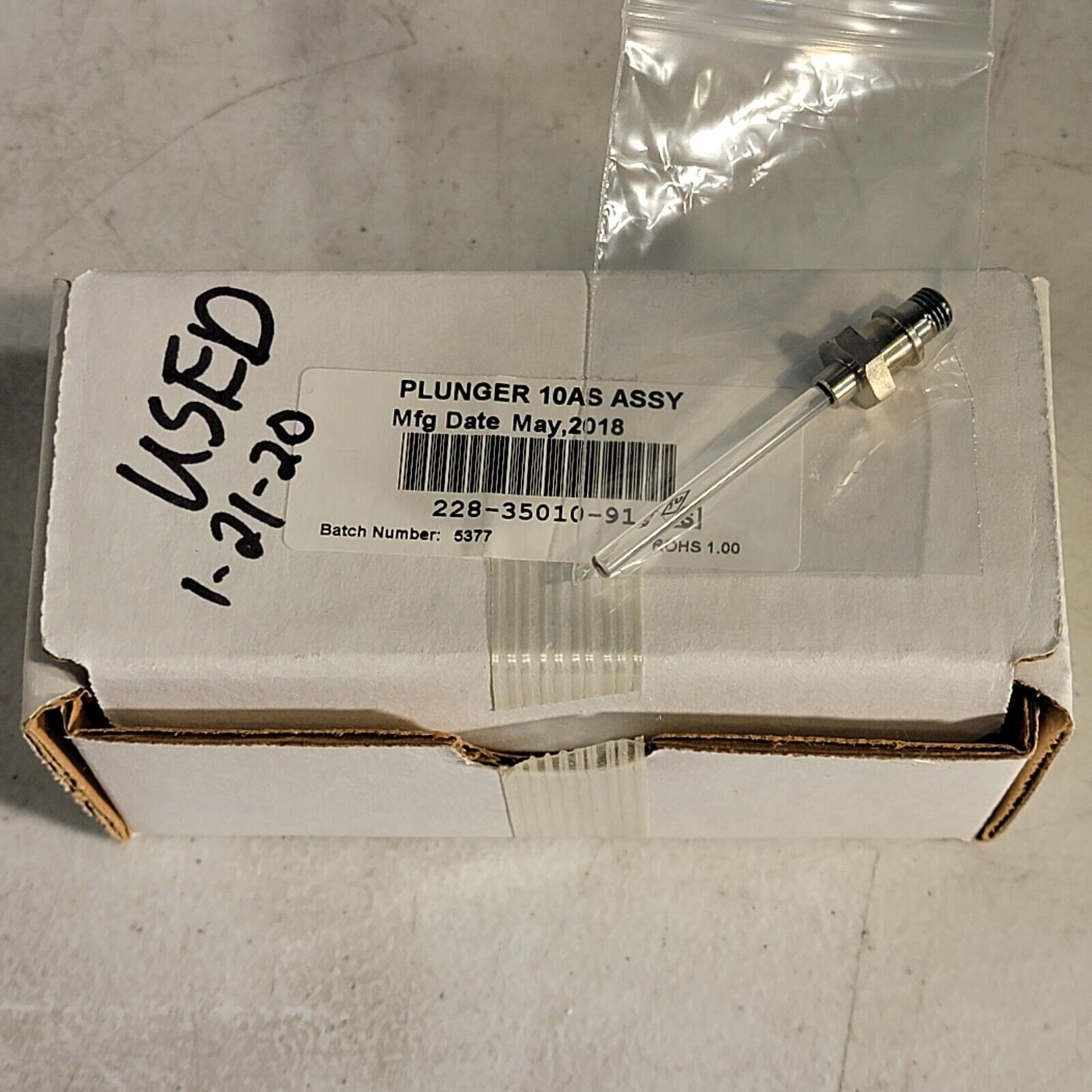 Shimadzu 228-35010-91 Plunger 10AS Assembly