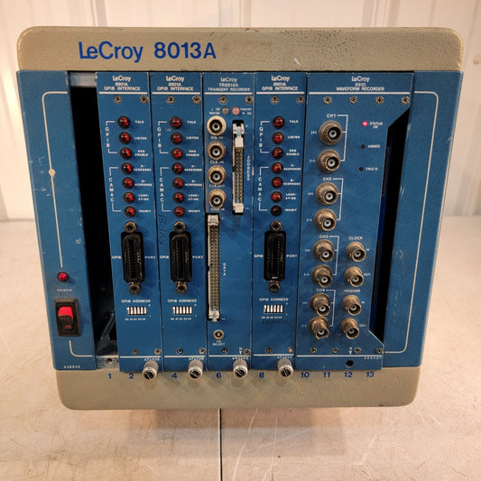 Vintage LeCroy 8013A CETAC Mainframe 6810 Waveform, TR8818A Transient 8901A GPIB