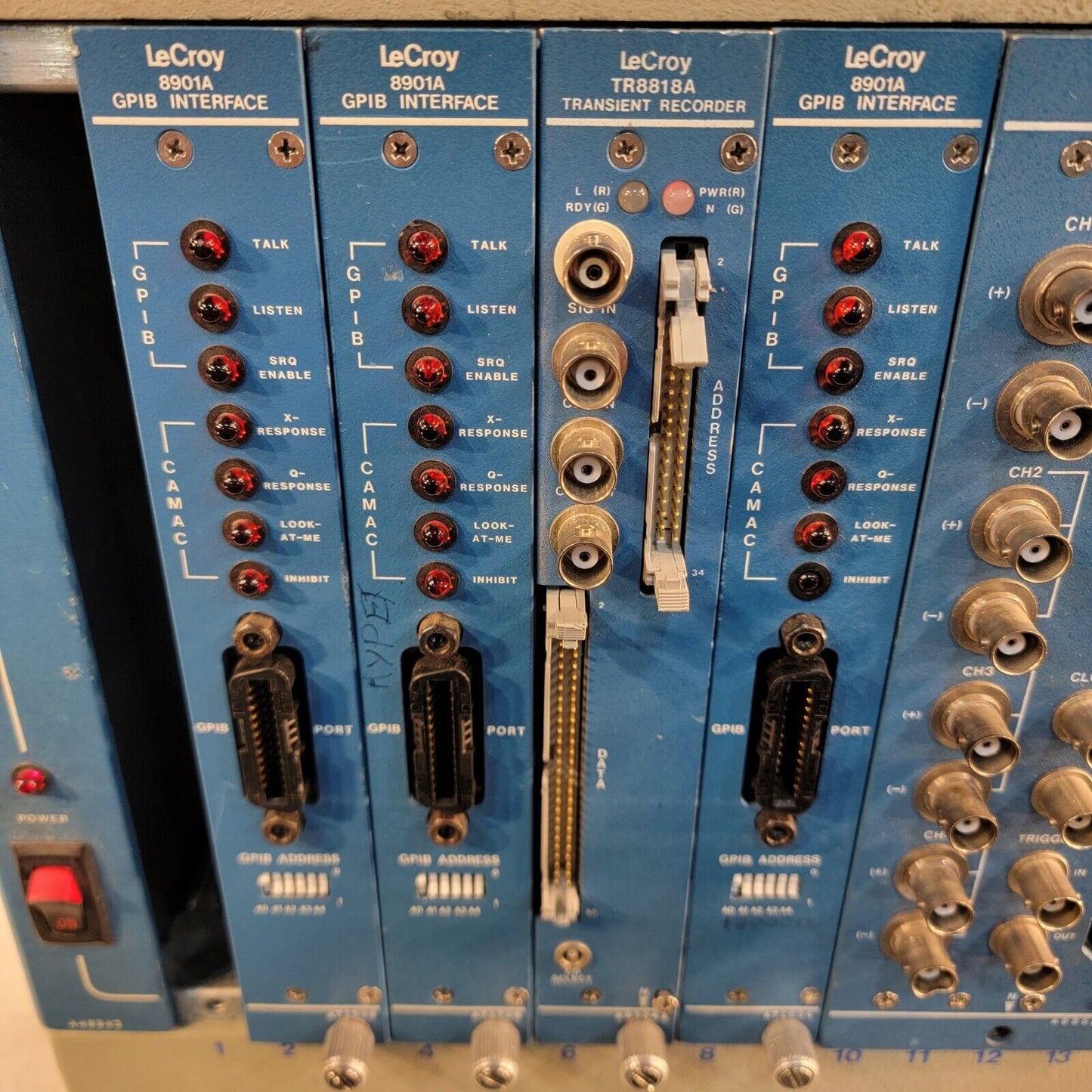 Vintage LeCroy 8013A CETAC Mainframe 6810 Waveform, TR8818A Transient 8901A GPIB