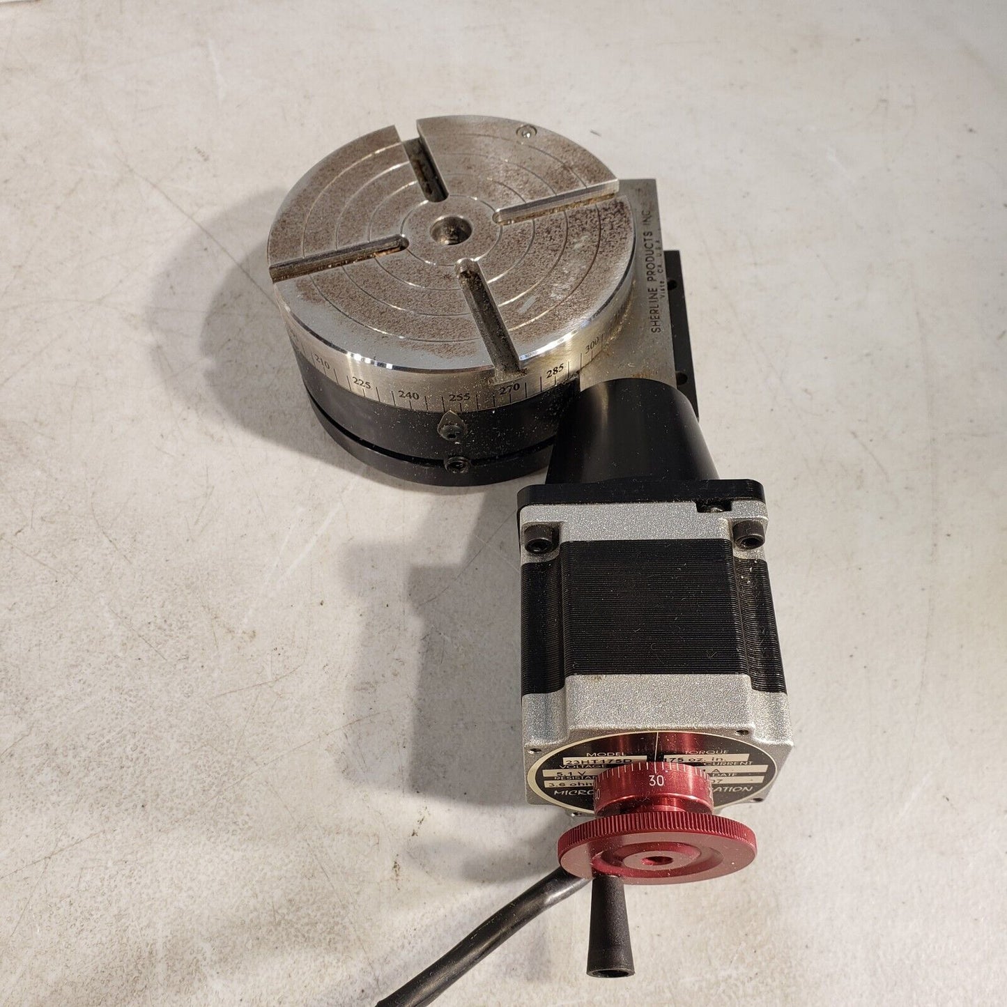 Sherline 3700 Rotary Table w/ Microkinetics 23HT175D Stepper Motor Mini Mill