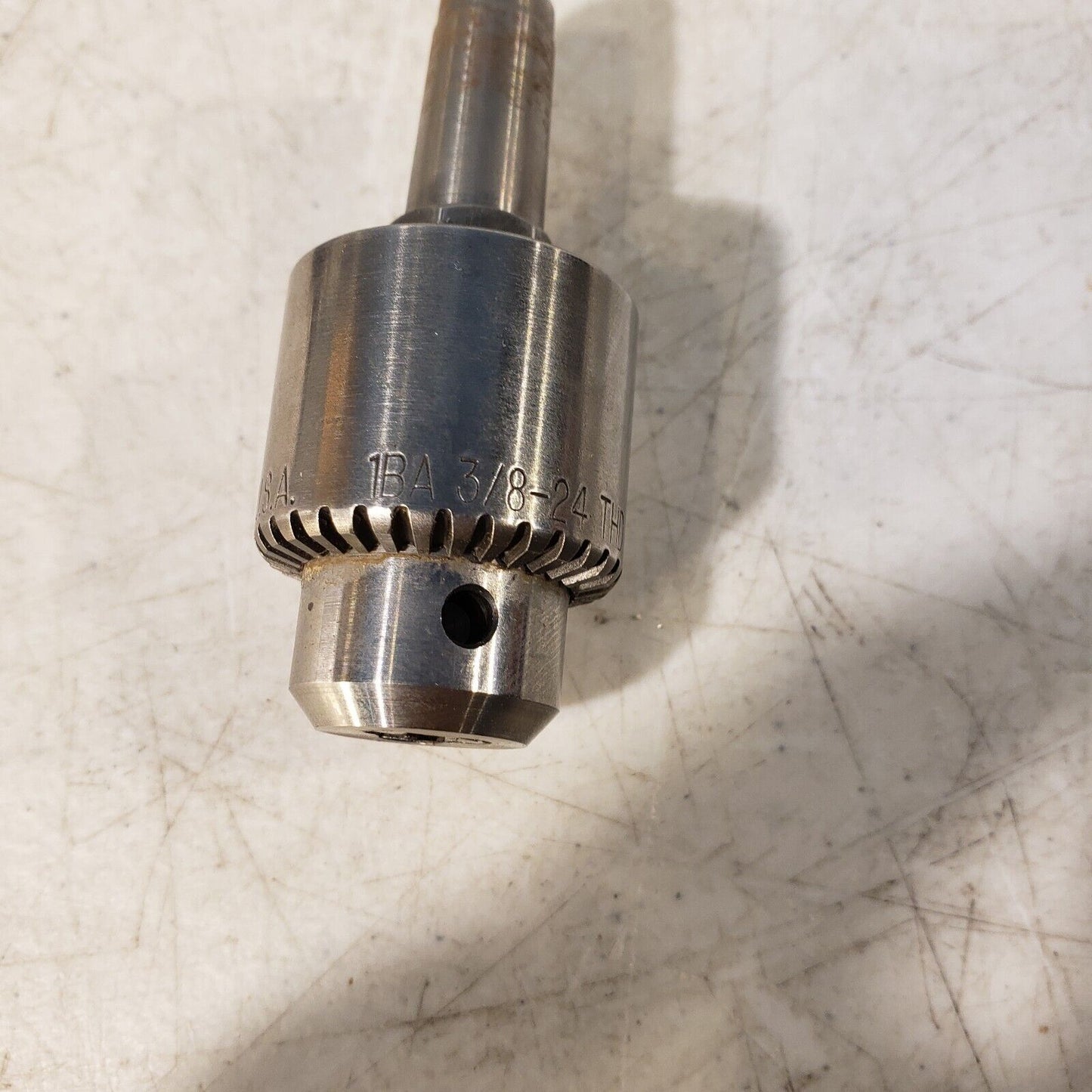 Jacobs 1BA 3/8-24THD 0-6.5mm 0-1/4 inc Drill Chuck Keyed Heavy Duty w/ Key