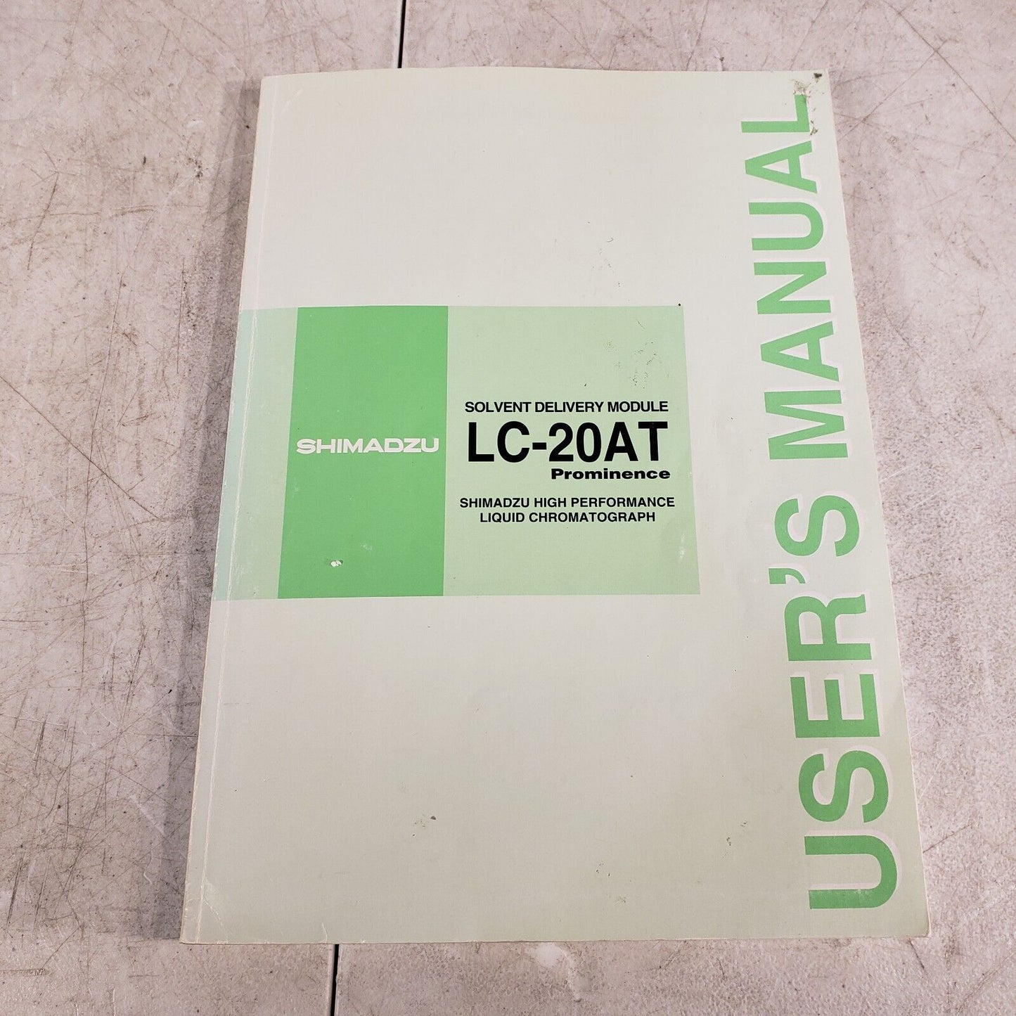 Shimadzu User Manual For LC-20AT Solvent Delivery Module, Liquid Chromotagraphy