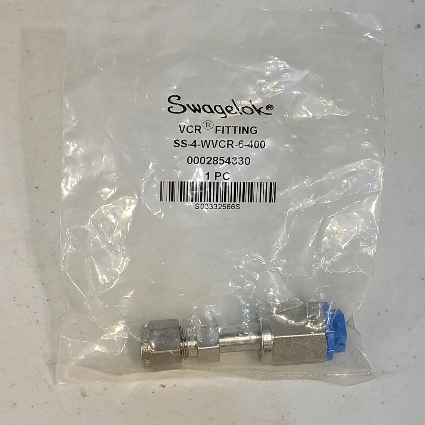 Swagelok SS-4-WVCR-6-400 316 Stainless Steel Welded VCR 1/4" Tube Fitting