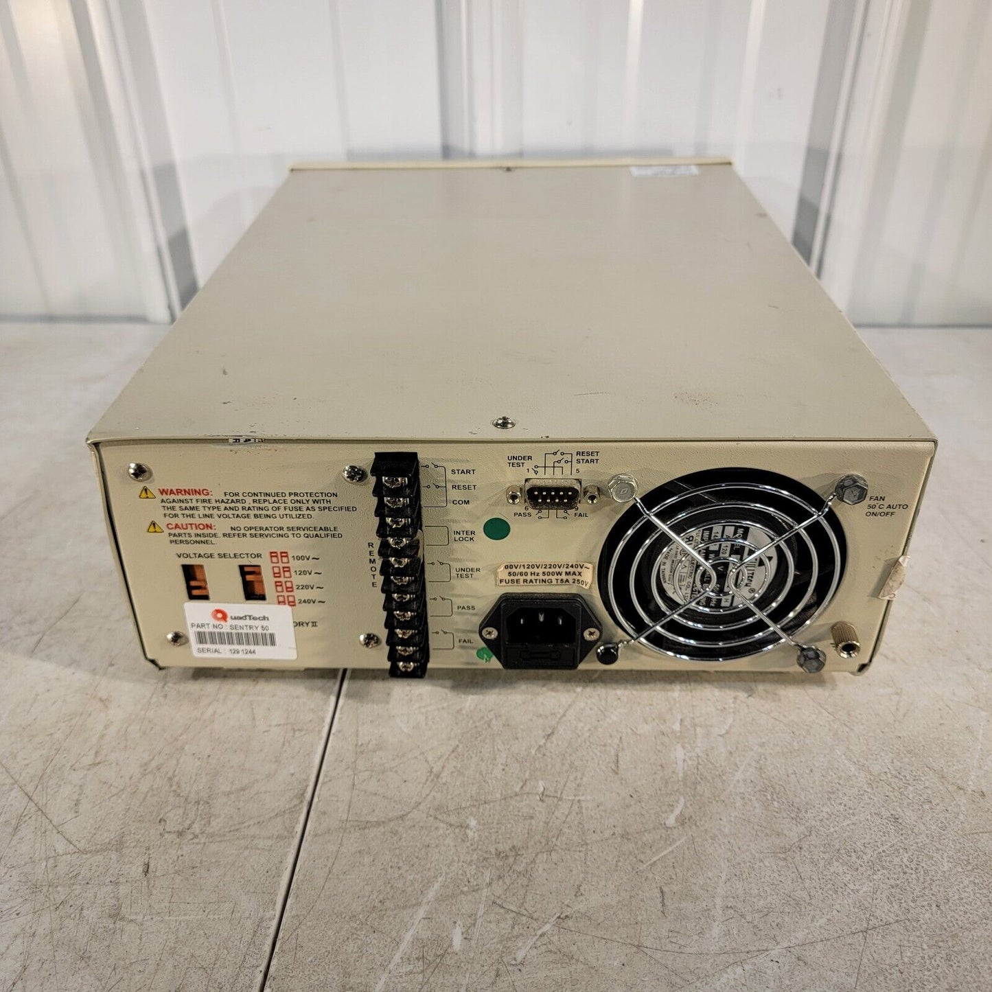 Chroma QuadTech Quad Tech Sentry 50 Ground Bond Tester 30A - Tested Works Well