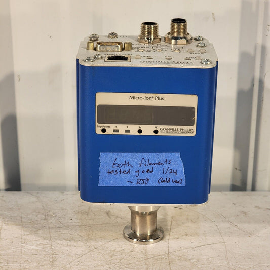 MKS Granville-Phillips 356005-YD-T Micro-Ion Plus Vacuum Gauge KF16 w/ Display