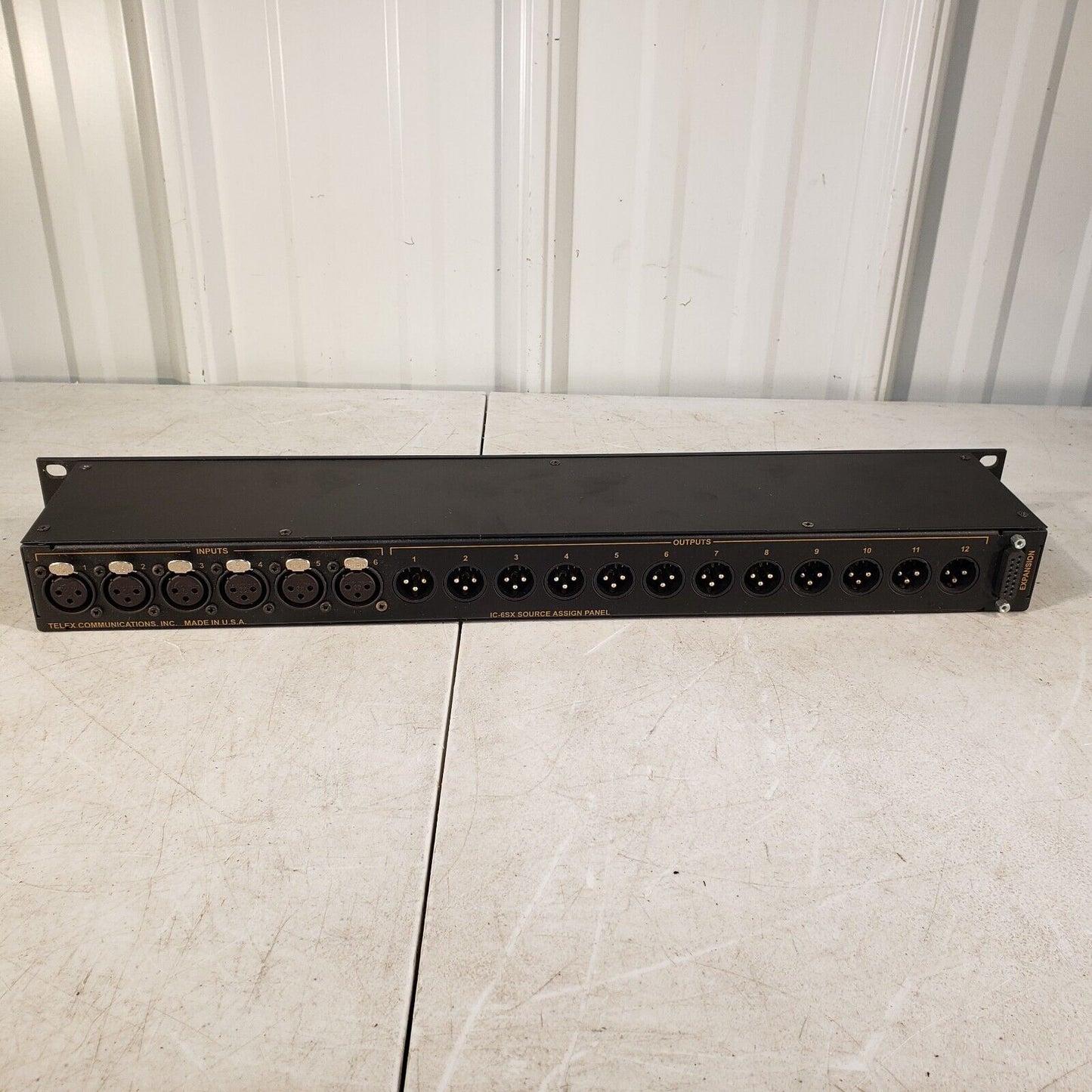 Telex Audiocom IC-6SX Source Assign Panel 6 Input 12 Output
