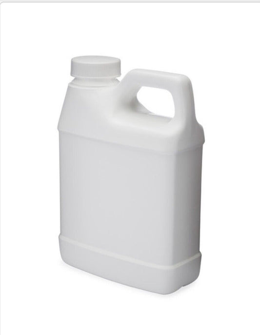 Case of 240 - 16 oz White HDPE Plastic F-Style Bottles NOS High Density Poly