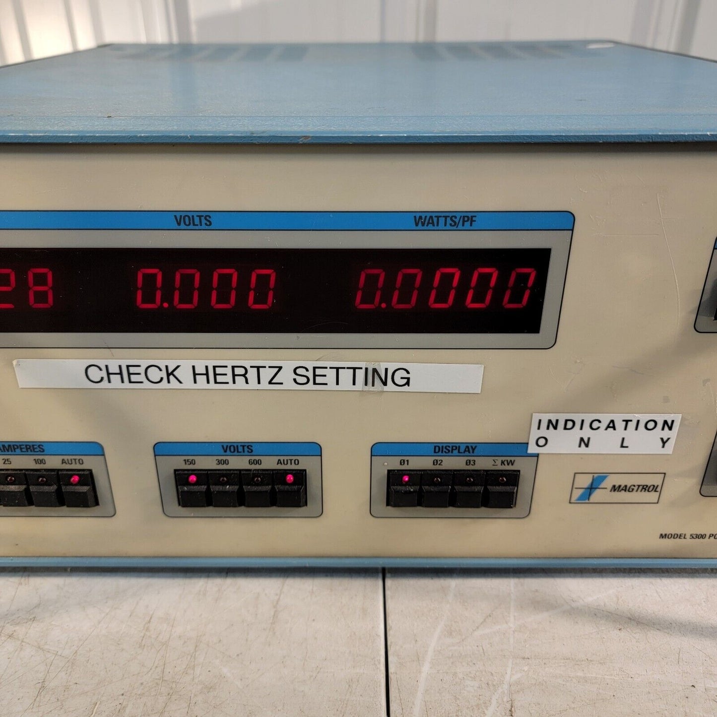 Magtrol 5300 Power Analyzer 3-Phase 1-Phase 100A 600V Max