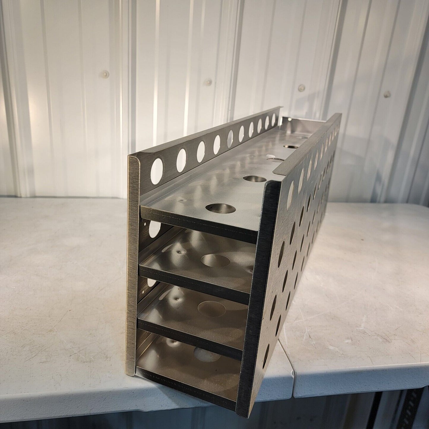 Upright Cryogenic Freezer Rack (Capacity 20 Boxes) with Drawers For 2" Boxes