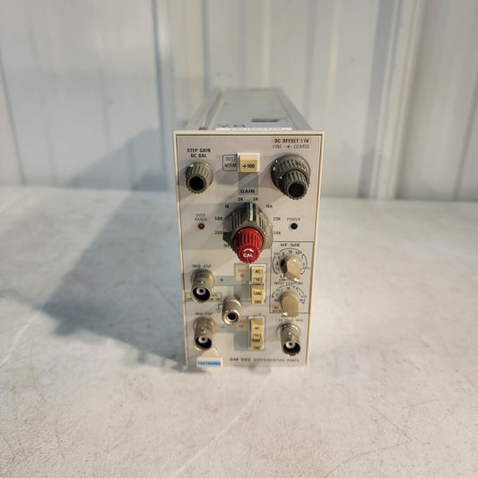 Tektronix AM 502 Differential Ampl Amplifier Plugin Module 1x to 100,000x Gain