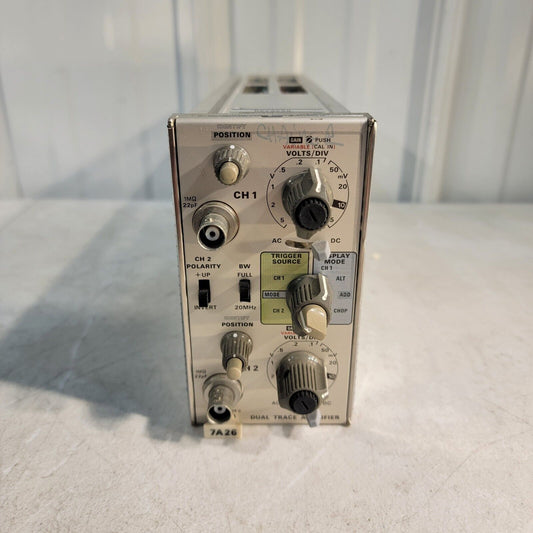 Tektronix 7A26 200MHz Dual Trace Plugin Amplifier for 7000 Series Scopes