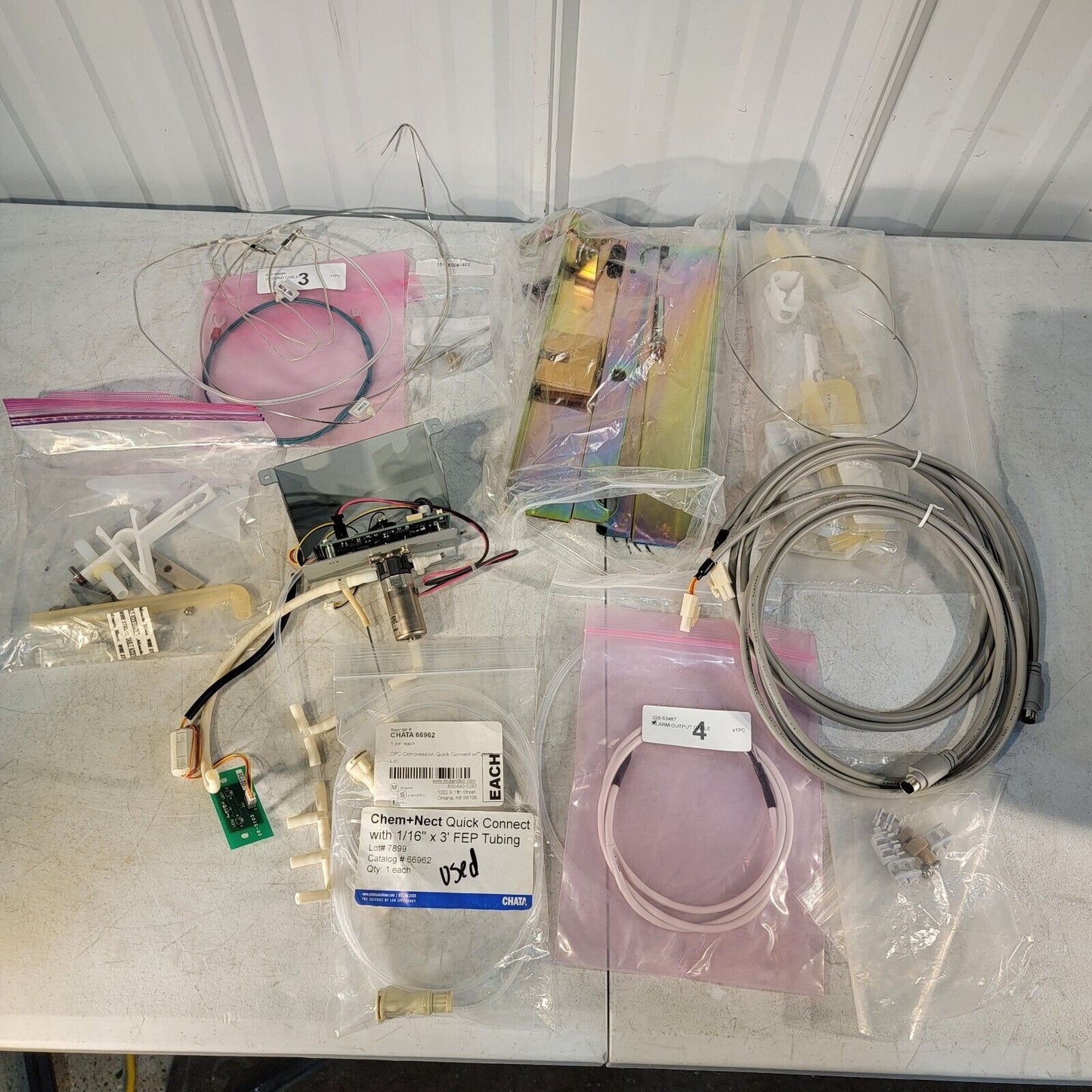 Large Lot Shimadzu Parts Degasser DGU Tubing Cables Pump Drain Seal PEEK SIL