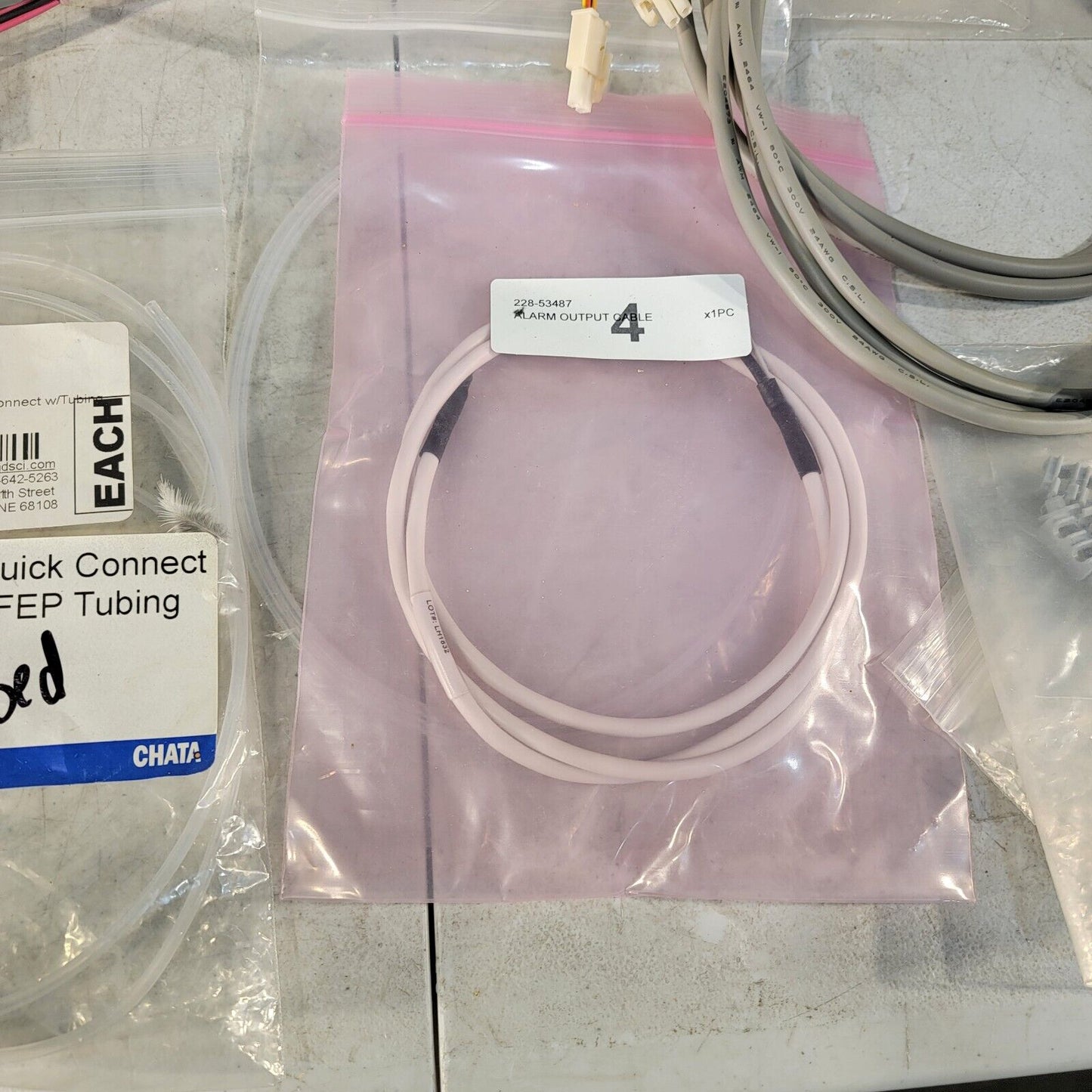 Large Lot Shimadzu Parts Degasser DGU Tubing Cables Pump Drain Seal PEEK SIL