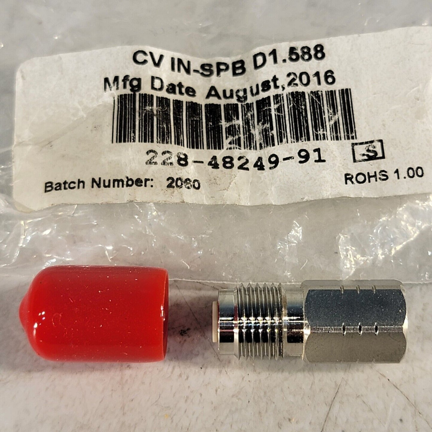 Used Shimadzu 228-48249-91 Inlet Check Valve CV IN-SPB for LC-20 LC-30 LC-40