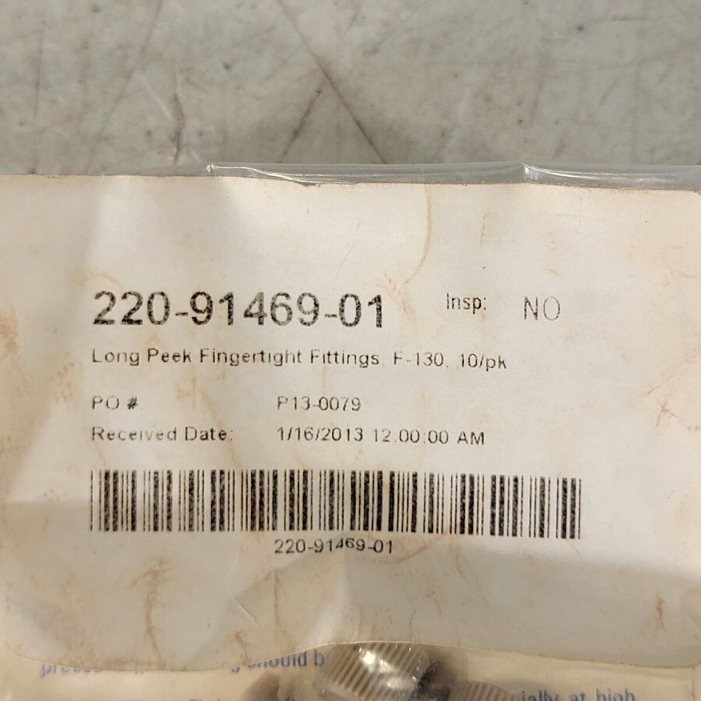 Shimadzu 220-91469-01 Long PEEK Finger Tight Fittings IDEX F-130X 9-pk