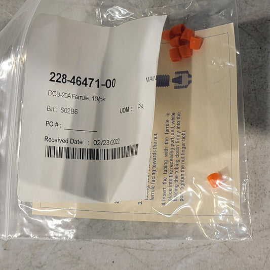 Shimadzu 220-46471-00 DGU-20A Ferrule 8/pcs