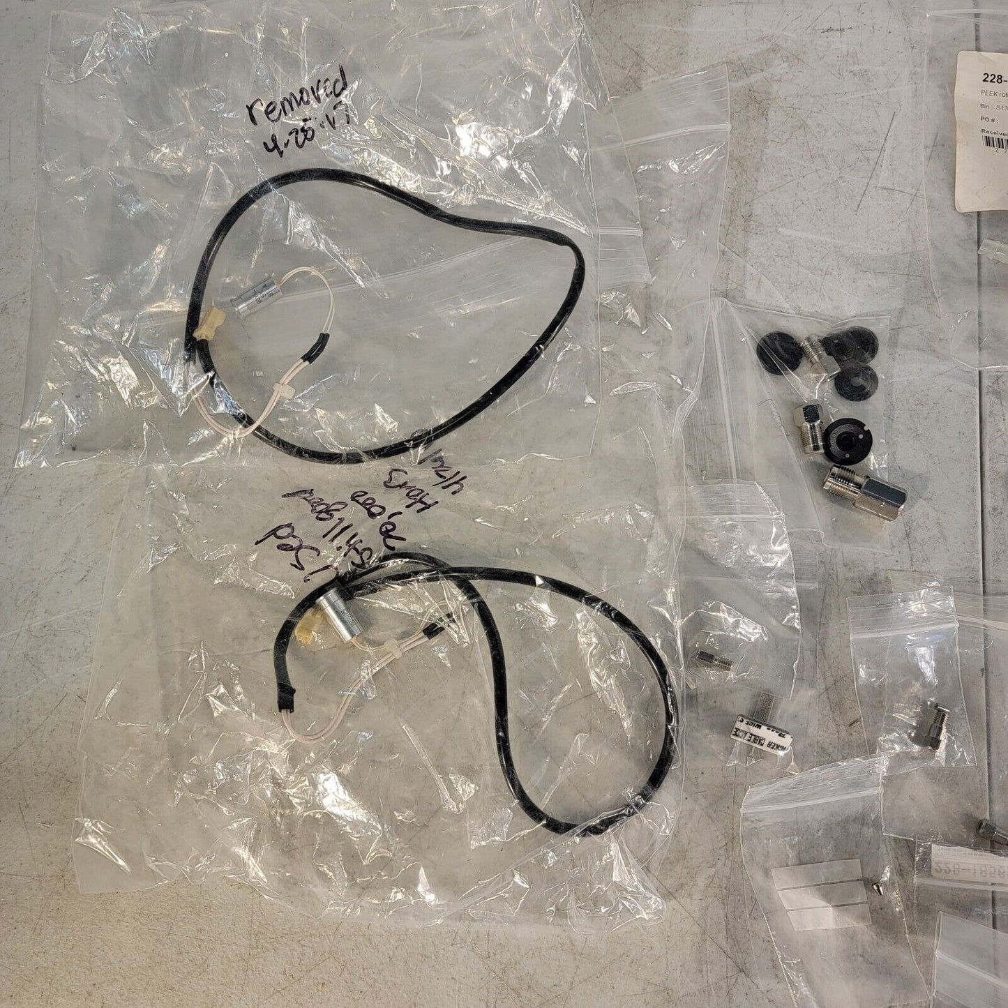 Large Lot Shimadzu Parts Autosampler SIL Tubing Cables HV LP Rotor Seal PEEK Ck