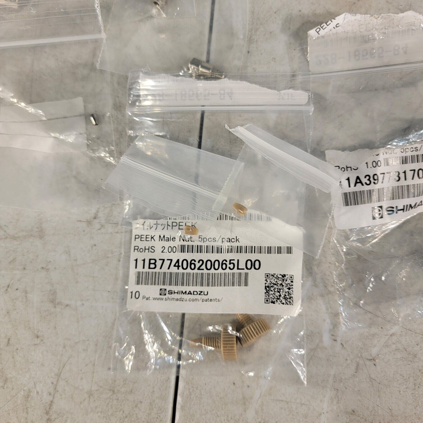 Large Lot Shimadzu Parts Autosampler SIL Tubing Cables HV LP Rotor Seal PEEK Ck