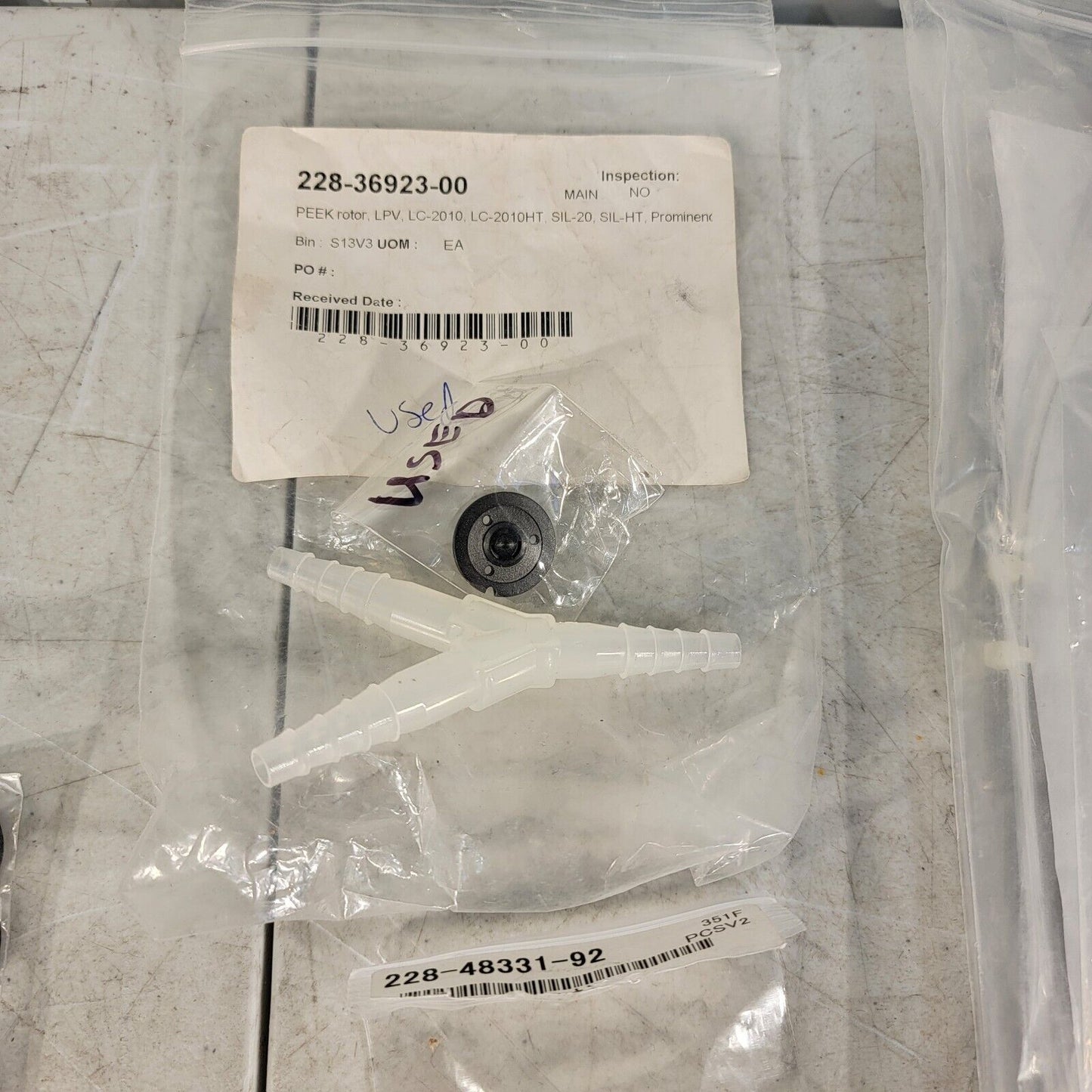 Large Lot Shimadzu Parts Autosampler SIL Tubing Cables HV LP Rotor Seal PEEK Ck