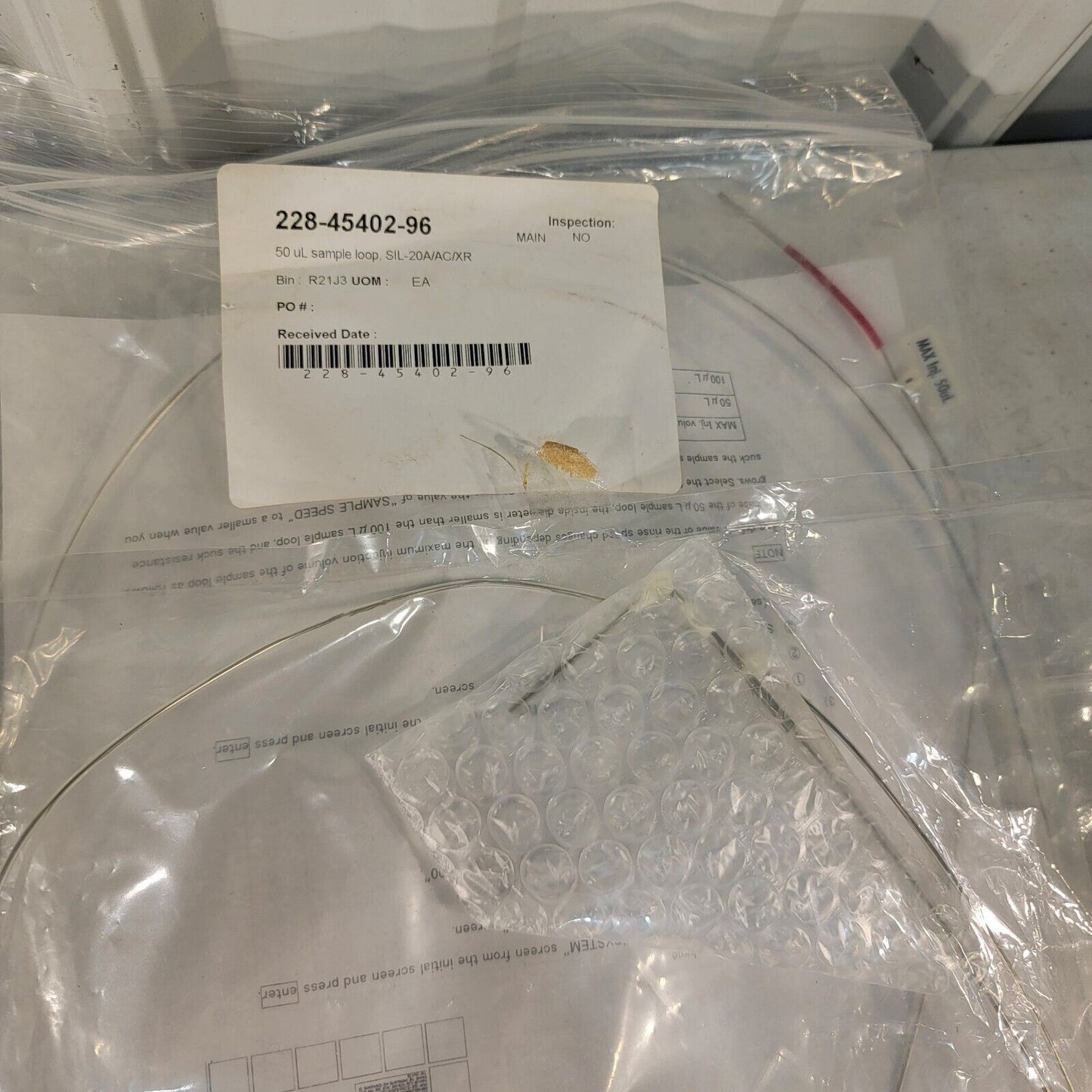 Large Lot Shimadzu Parts Autosampler SIL Tubing Cables HV LP Rotor Seal PEEK Ck