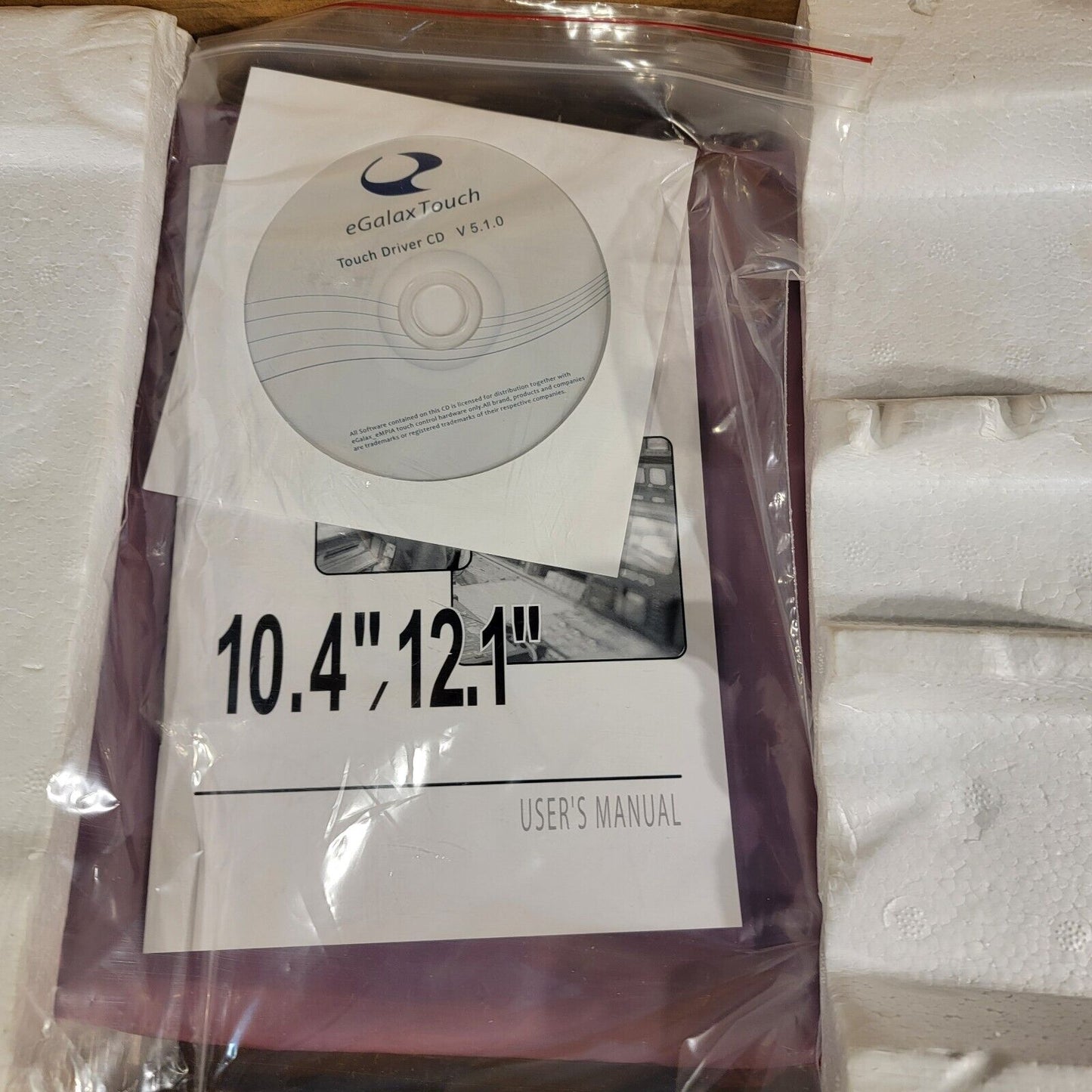 GVISION J1PS-DA-4620 10.4″ Resistive Serial USB Touchscreen TFT Display w/ CD
