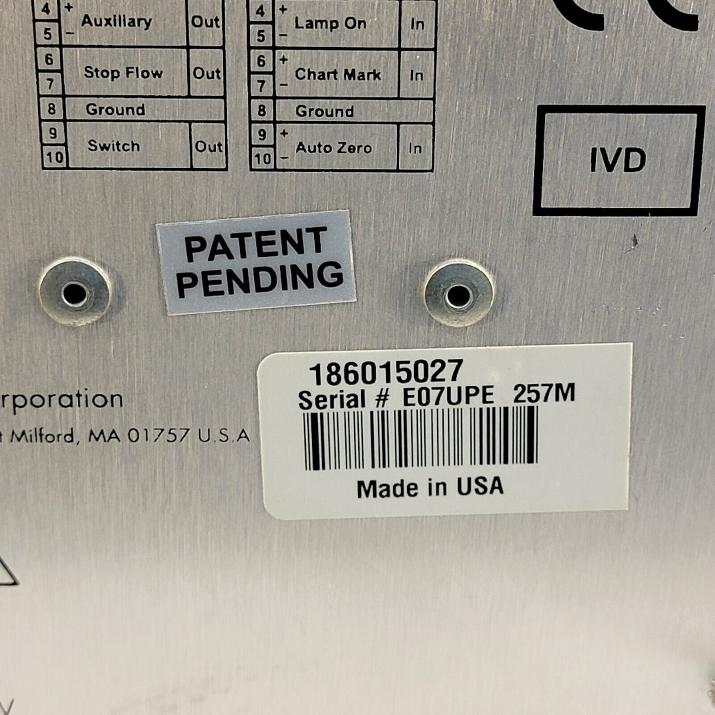 Waters ACQUITY ELS Detector UPE Evaporative Light Scattering - Missing Neb