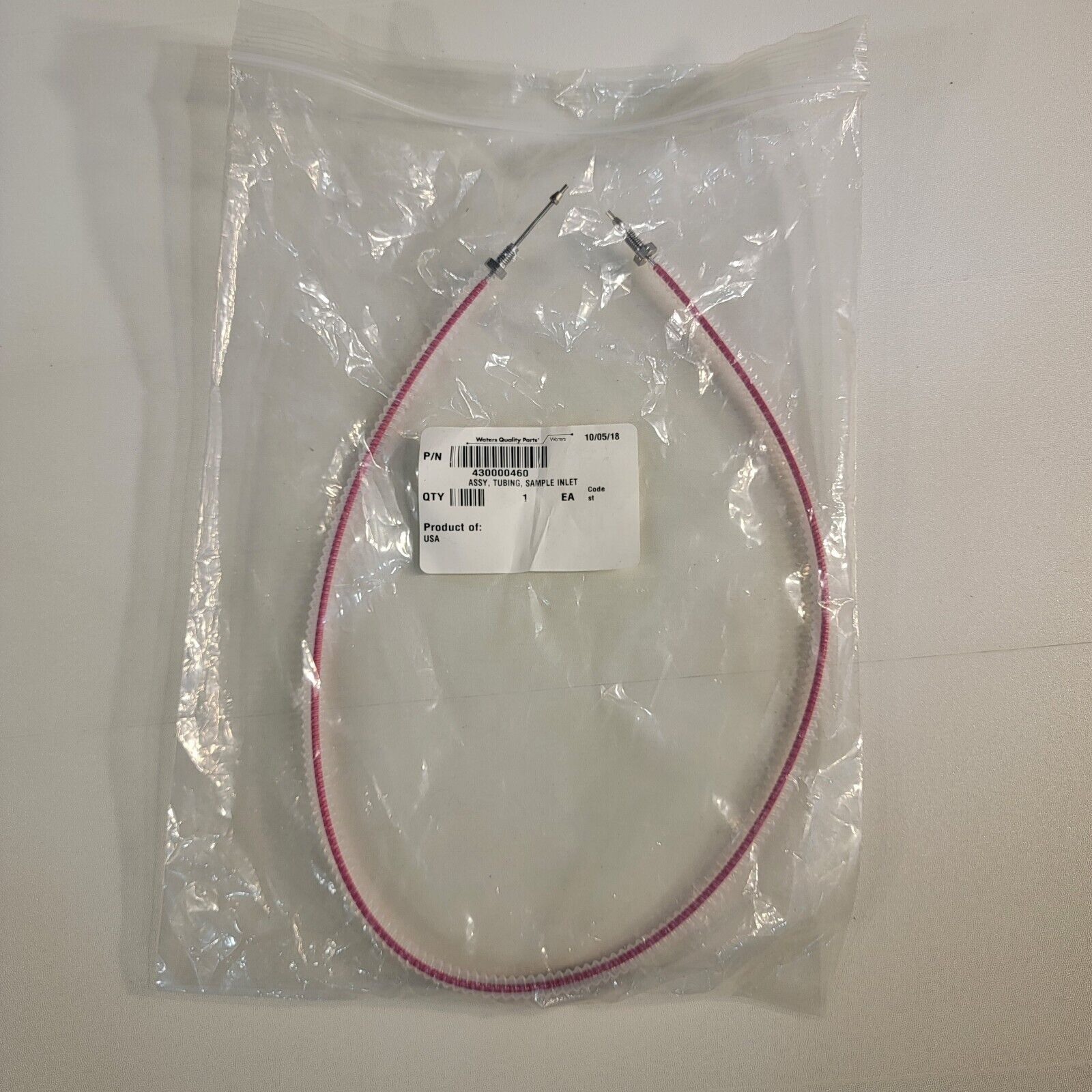 Waters Column Inlet Waters Sample Inlet Tubing Assembly 430000460 1/16