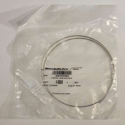 Waters WAT027893 Stainless Steel Tube .062x.009x28.00 HPLC Thick Wall Tubing