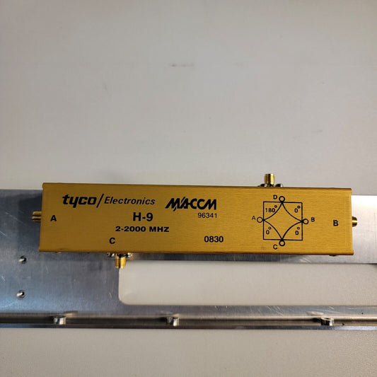 Tyco M/A-COM H-9 2-2000MHz 2GHz Hybrid Junction SMA RF Microwave 180° Bridge